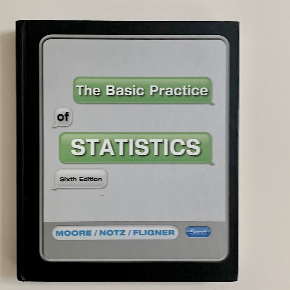 The Basic Practice of Statistics hardcover textbook sixth edition